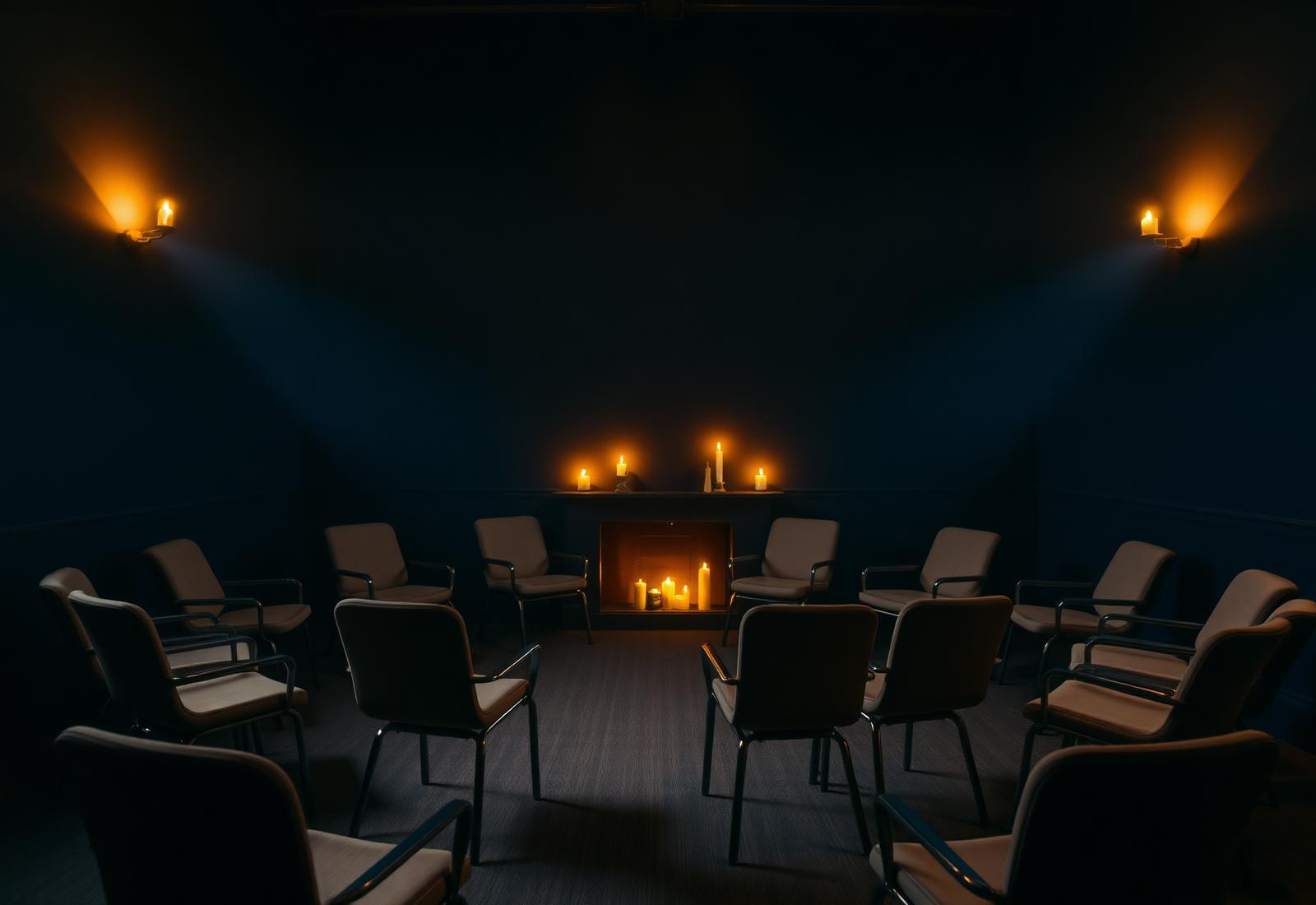 Candlelit training room